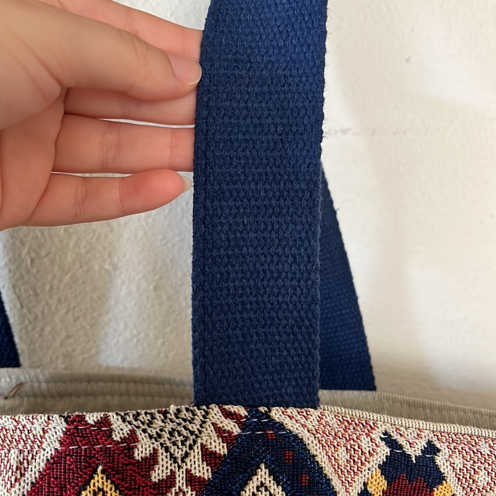 Canvas Pattern Tote Bag - Picture 4 of 10